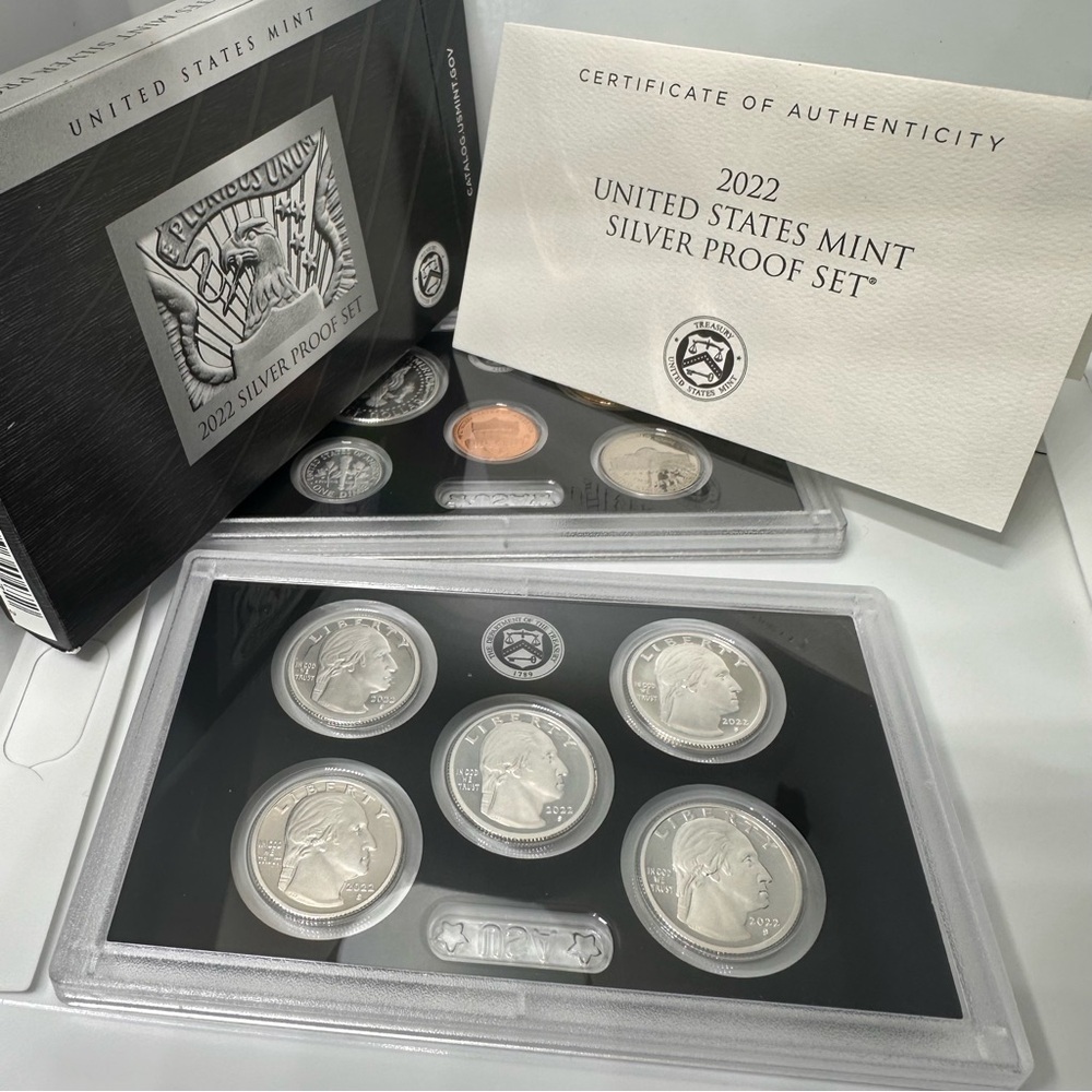 2022 US Mint Silver Proof Set w/ Box & COA – American Women Quarters